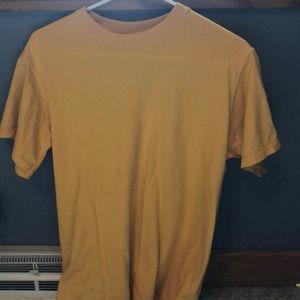 Plain yellow t-shirt
